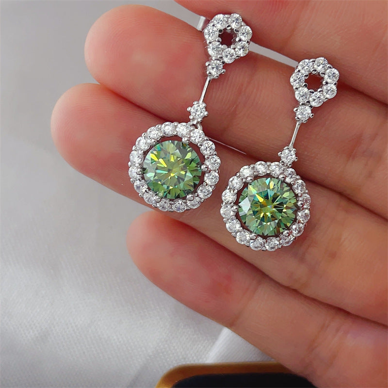 Women's All-Match 4 Karat Moissanite Trendy Earrings