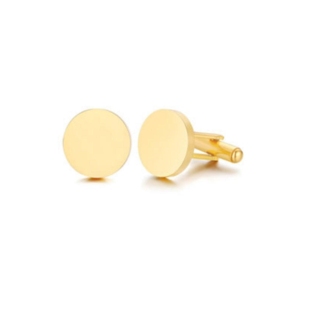 European And American Minimalist Household Stainless Steel Cufflinks