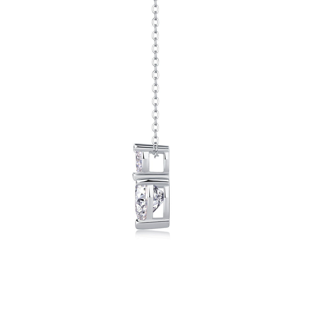 The Beloved Of The Heart - A Fashionable And Luxurious Diamond Jewelry Pendant Set With Moissanite S925 Sterling Silver And Platinum Plating