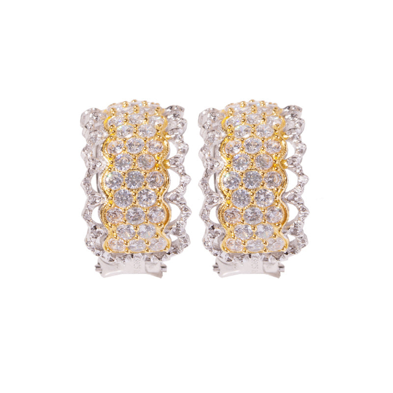 European And American Vintage Lace Star Earrings