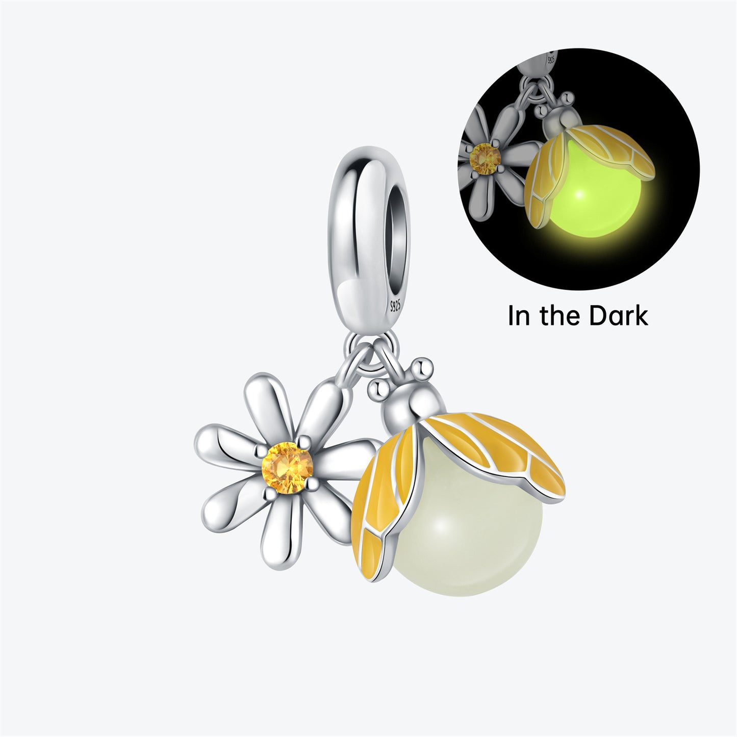 925 Sterling Silver Beads Pendant DIY Bracelet Jewelry Accessories