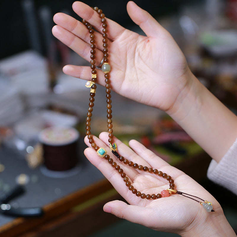 Women's Butterfly Gourd Pearl Three-ring Bracelet