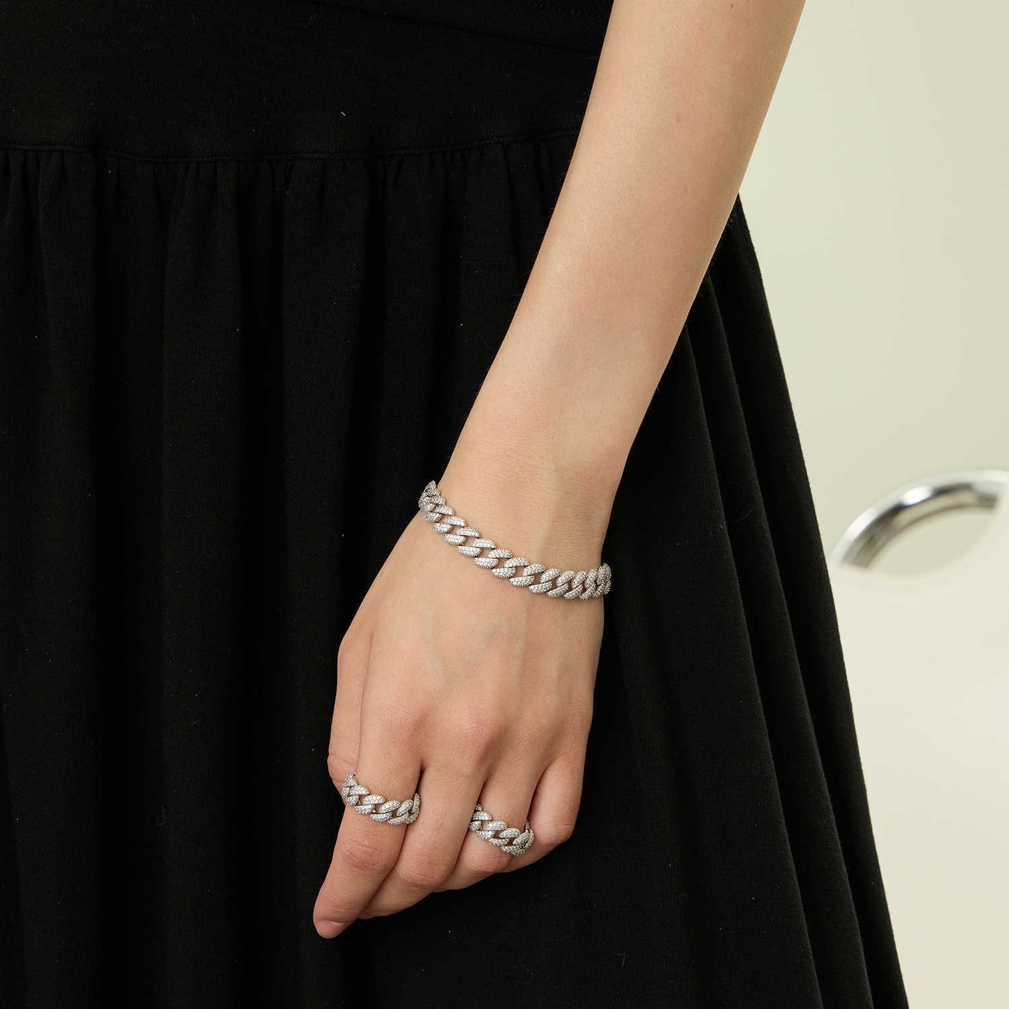 Simple Unisex Style Random Combination Cuban Bracelet