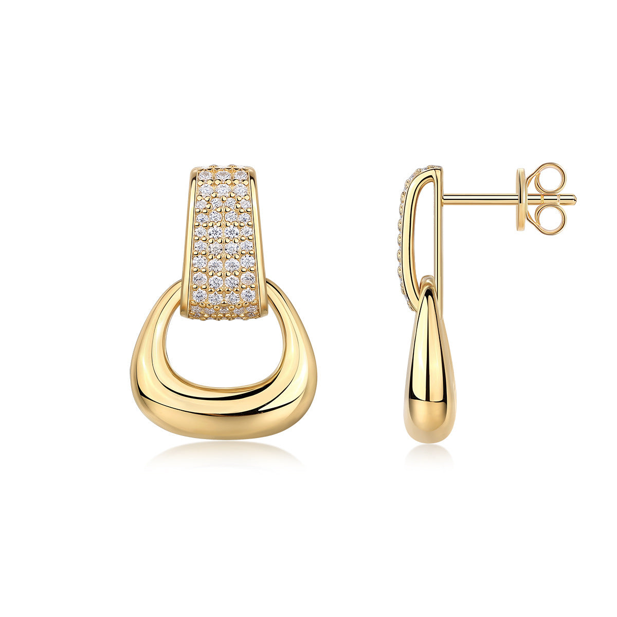 Fashion Personality Trend Ear Studs Moissanite