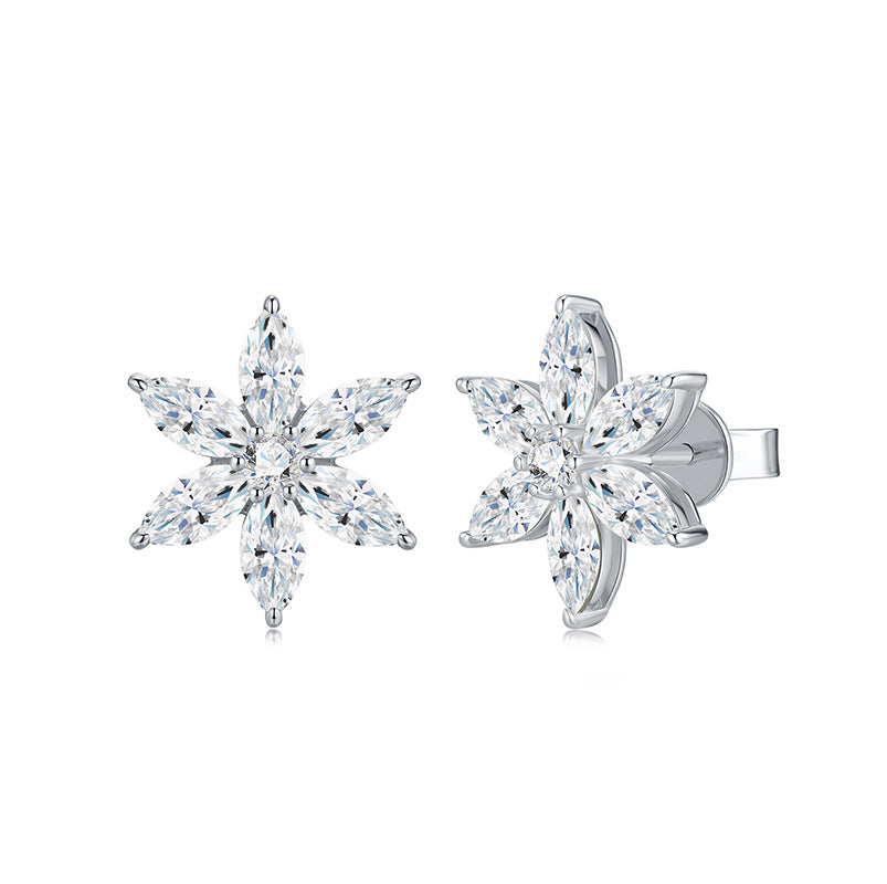 Moissanite 925 Special-interest Earrings Advanced Sense