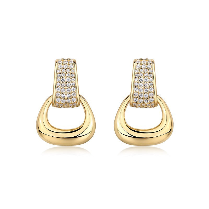Fashion Personality Trend Ear Studs Moissanite