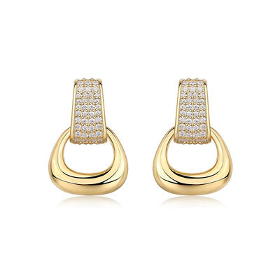 Fashion Personality Trend Ear Studs Moissanite