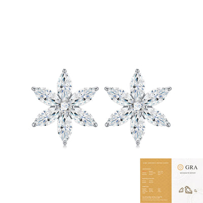 Moissanite 925 Special-interest Earrings Advanced Sense