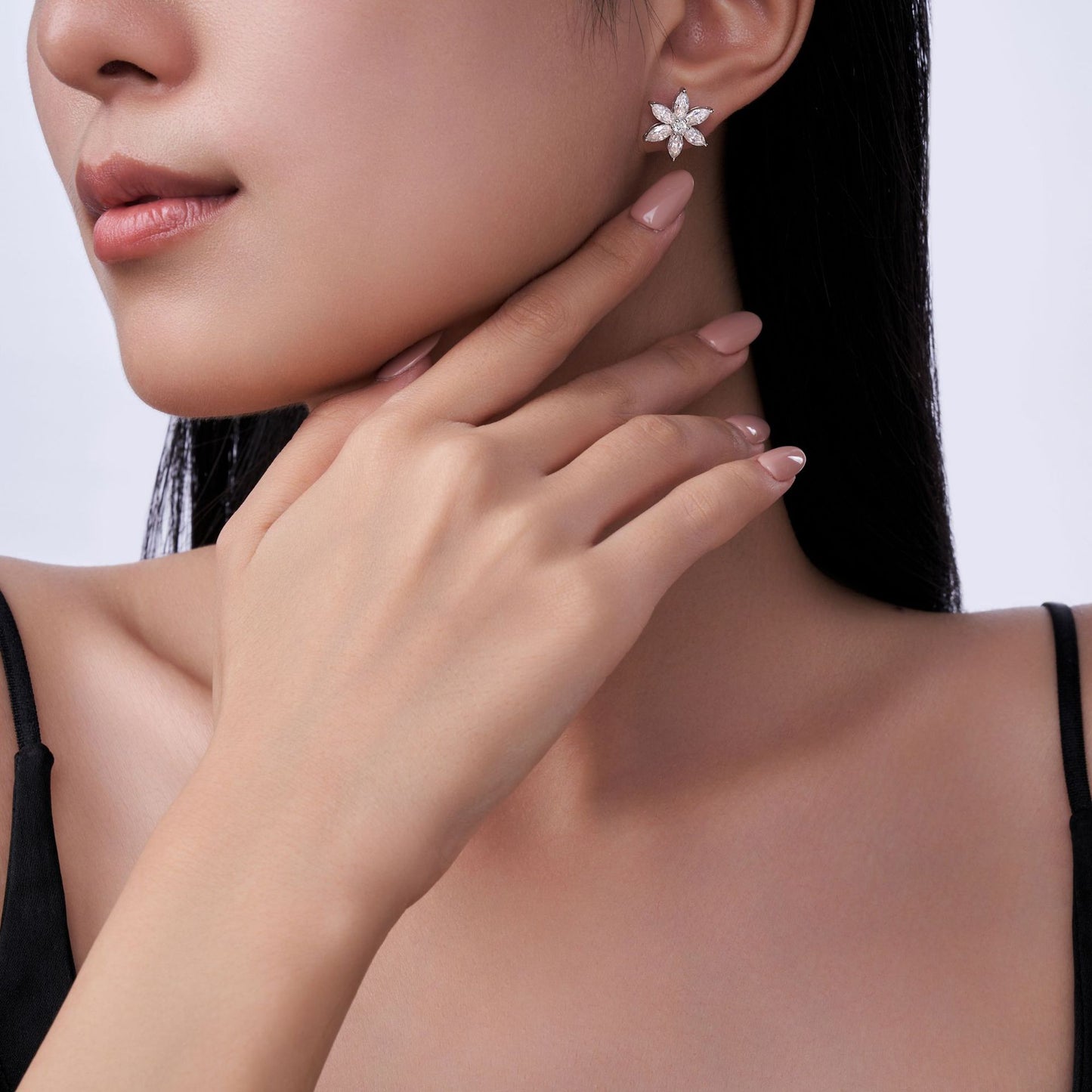 Moissanite 925 Special-interest Earrings Advanced Sense