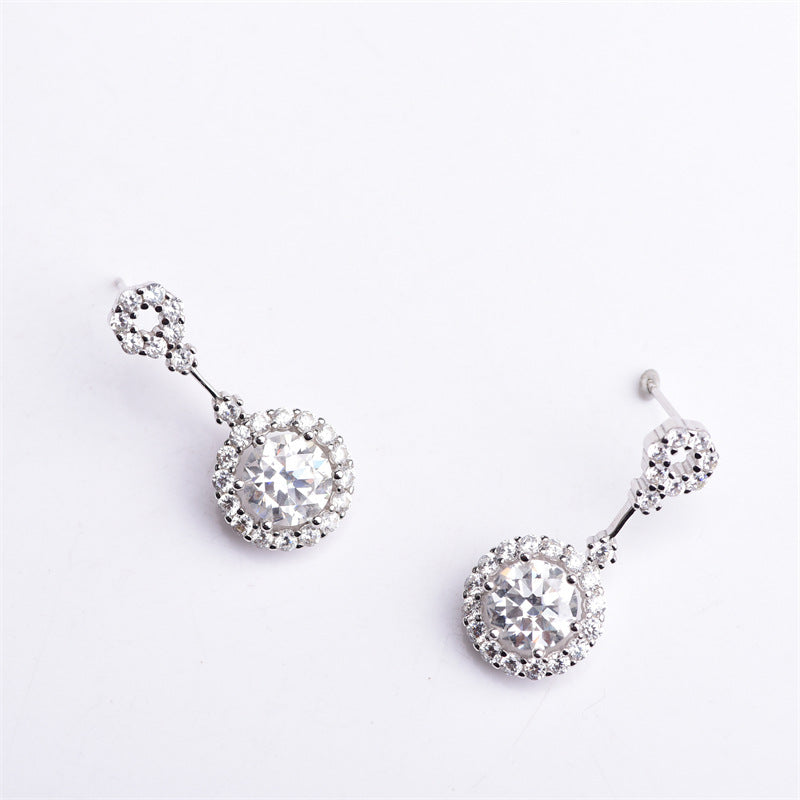 Women's All-Match 4 Karat Moissanite Trendy Earrings