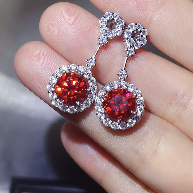 Women's All-Match 4 Karat Moissanite Trendy Earrings