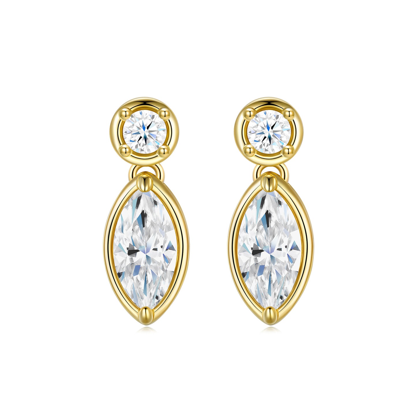 925 Silver Non-fading Moissanite Light Luxury High Goods Earrings