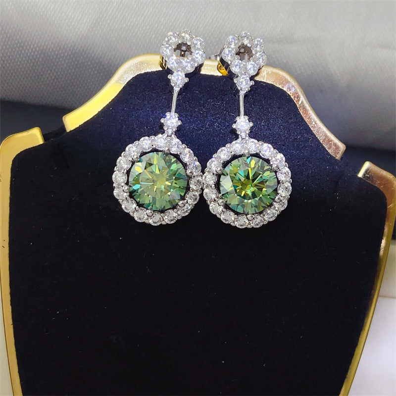 Women's All-Match 4 Karat Moissanite Trendy Earrings