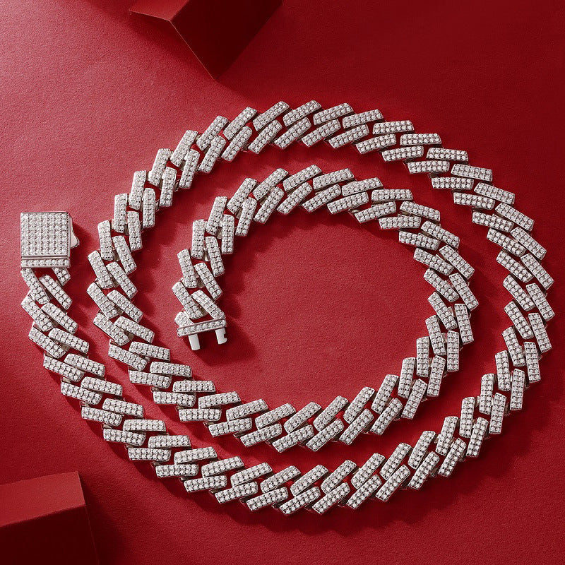 S925 Silver Challenge Necklace For Men