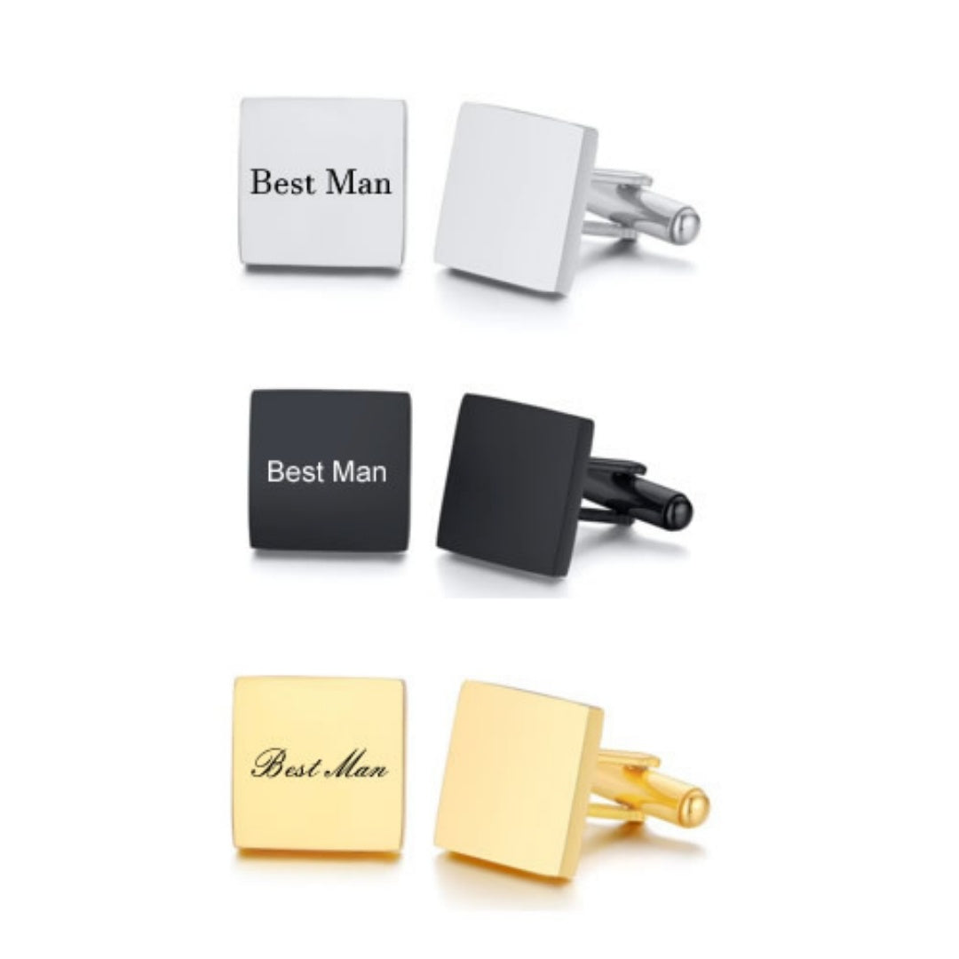 European And American Minimalist Household Stainless Steel Cufflinks