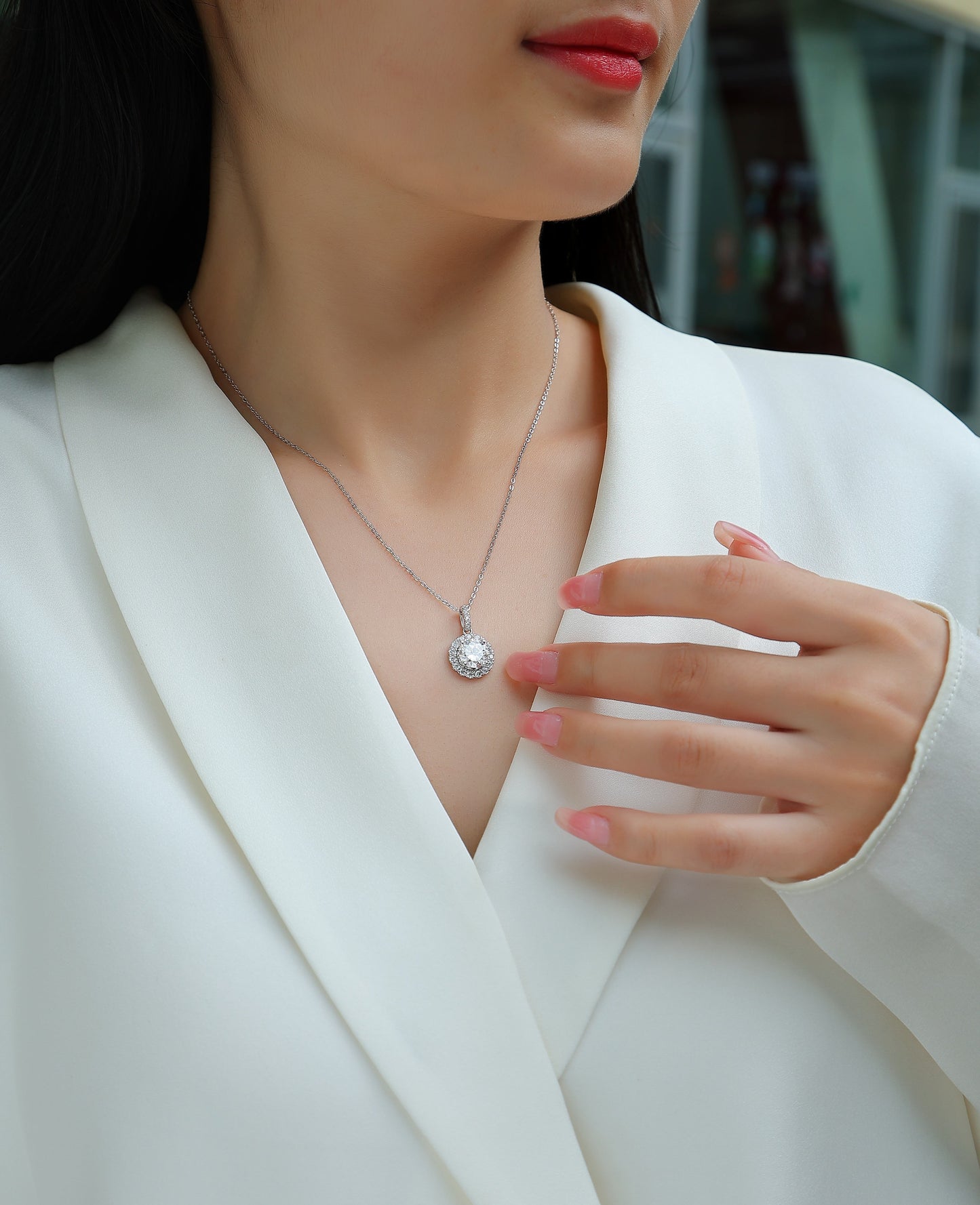 Dandelion - A Fashionable And Luxurious Diamond Jewelry Pendant Set With 2-carat Moissan Diamonds, S925 Sterling Silver And Platinum Plating