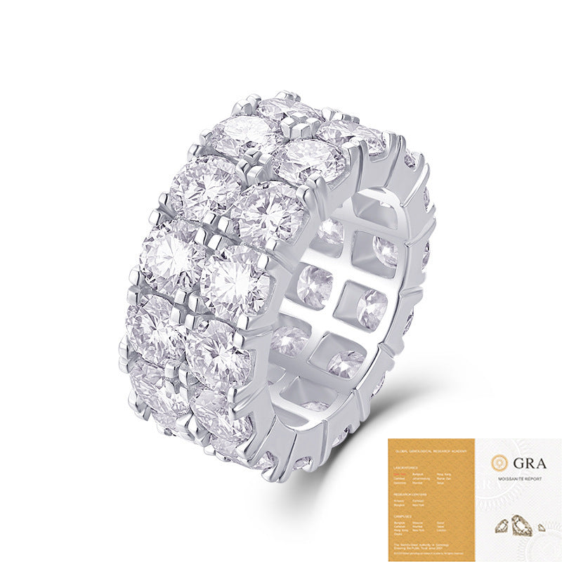 50 Points Moissanite S925 Silver Ring