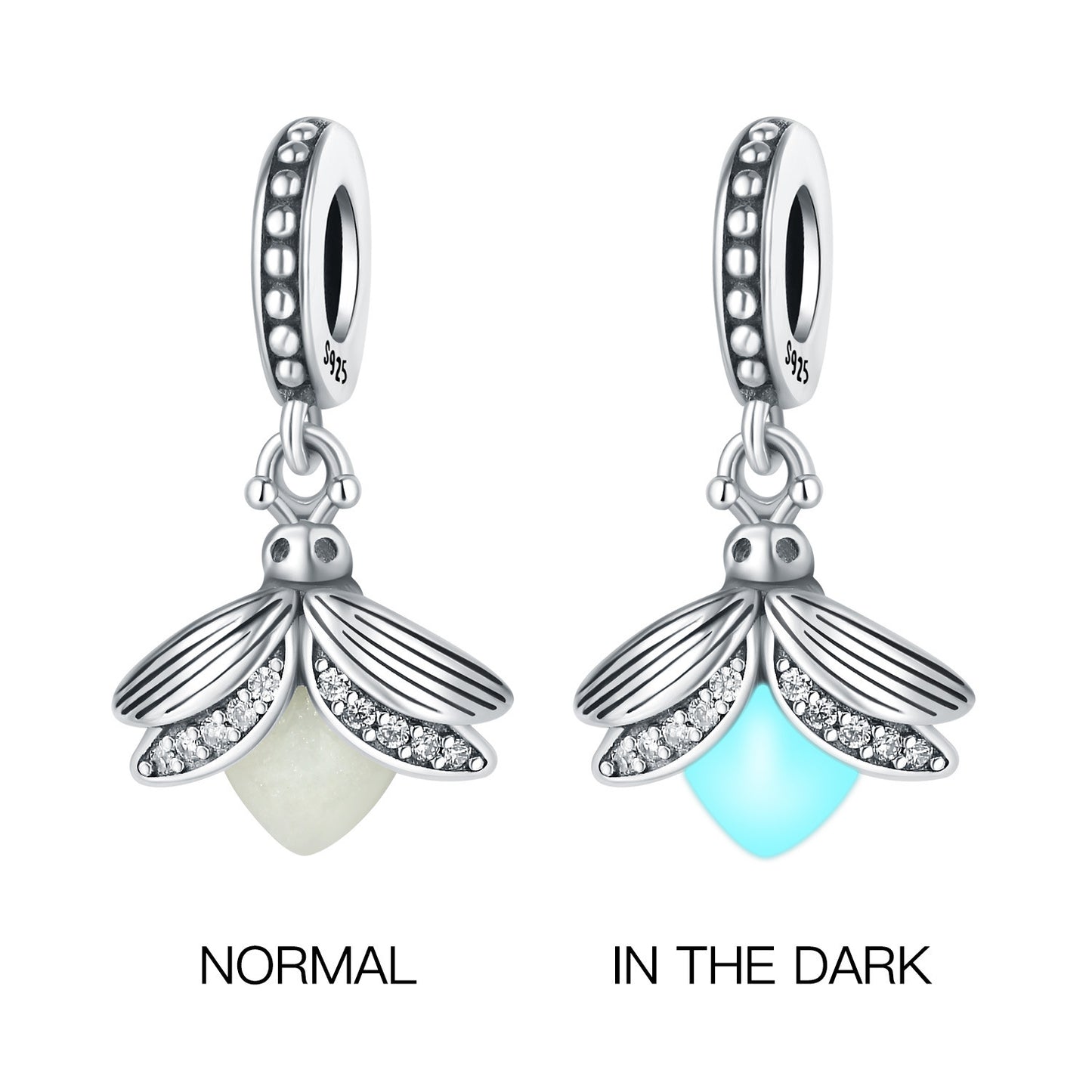 925 Sterling Silver Beads Pendant DIY Bracelet Jewelry Accessories