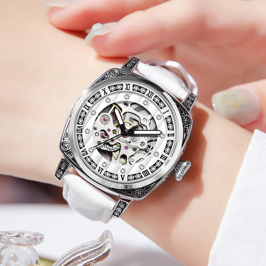 Leather Belt Watch Needles Luminous Waterproof Watches