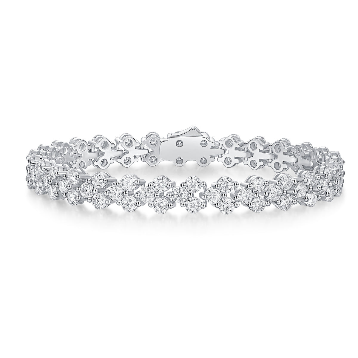 Kanong Luxury Fashion Mossan Diamond S925 Silver Bracelet